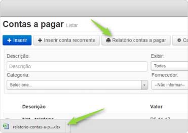 Relatório de contas